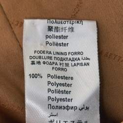 Elisabetta Franchi Tan Brown Crepe Open Blazer M