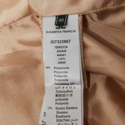 Elisabetta Franchi Red Stretch Crepe Tailored Jacket S