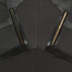 Pre Owned Elisabetta Franchi Black Stretch Crepe High Waist Skinny Trousers S