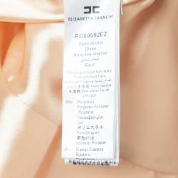 Pre Owned Elisabetta Franchi Light Pink Crepe Chain Detailed Sleeveless Mini Dress S