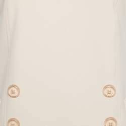 Pre Owned Elisabetta Franchi Light Pink Crepe Chain Detailed Sleeveless Mini Dress S