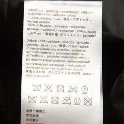 Pre Owned Elisabetta Franchi Black Quilted Nylon Faux Fur Trimmed Zip Front Padded Jacket L