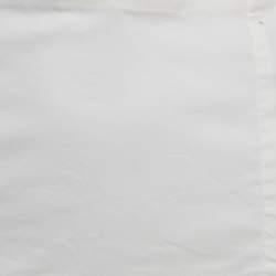 Pre Owned Elisabetta Franchi White Cotton Blend Long Sleeve Top S