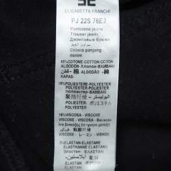 Pre Owned Elisabetta Franchi Charcoal Black Skinny Denim Jeans S Waist 26