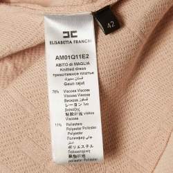 Elisabetta Franchi Pink Knit Short Dress M