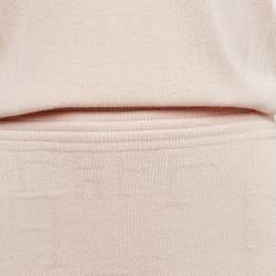 Elisabetta Franchi Pink Knit Short Dress M