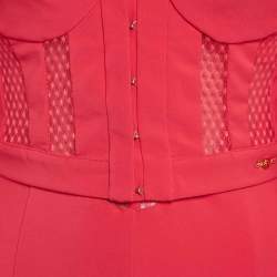 Elisabetta Franchi Pink Polyamide Jumpsuit & Jacket Set M