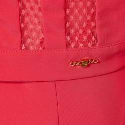 Elisabetta Franchi Pink Polyamide Jumpsuit & Jacket Set M