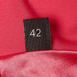 Elisabetta Franchi Pink Polyamide Jumpsuit & Jacket Set M