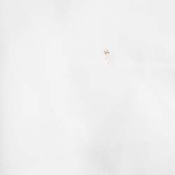 Pre Owned Elisabetta Franchi White Crepe Back Open Maxi Dress M