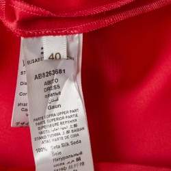 Pre Owned Passepartout Dress By Elisabetta Franchi Pink Silk and Satin Mini Dress S
