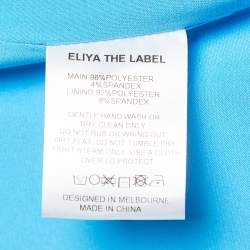 Eliya The Label Blue Crepe Blazer M