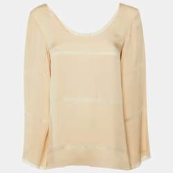 مملوكة مسبقًا توب إيليزابيتا فرانشي جيسبر حرير بيج صغير جدًا