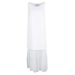 Elizabeth and James White Tulle Underlay Sleeveless Kisa Midi Dress XS