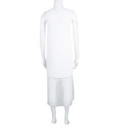 Elizabeth and James White Tulle Underlay Sleeveless Kisa Midi Dress XS