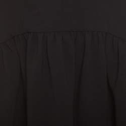 Pre Owned Elizabeth & James Black Crepe Knit Perth Halter Top XS