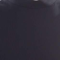Elizabeth & James Navy Blue Stretch Ponte Knit Avita Crop Top S