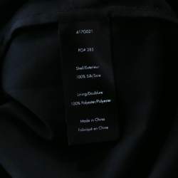 مملوكة مسبقًا Elizabeth & James Black Embroidered Silk Georgette Mia Maxi Dress L 