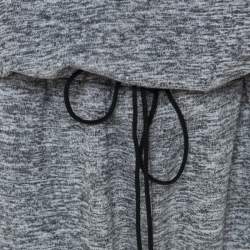 مملوكة مسبقًا Elizabeth & James Grey Marled Jersey Cut Out Back Azia Jumpsuit L