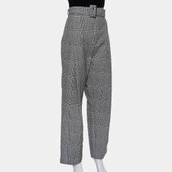 Ellery Monochrome Wool High Rise Kool Aid Belted Trousers M