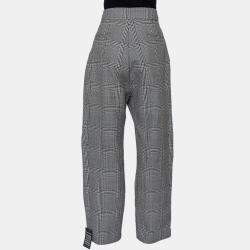 Ellery Monochrome Wool High Rise Kool Aid Belted Trousers M