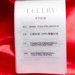 Ellery Red Synthetic Belted Le Strange Trench Coat M