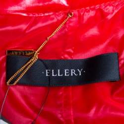 Ellery Red Synthetic Belted Le Strange Trench Coat M