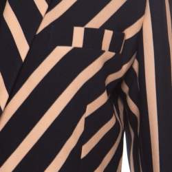 Emanuel Ungaro Multicolor Diagonal Striped Tailored Blazer L