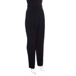 Emanuel Ungaro Black Wide Leg Trousers L