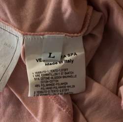 Emanuel Ungaro Pale Pink Floral Lace Overlay Tank Top L