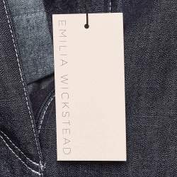 Emilia Wickstead Navy Denim Flared Shorts M