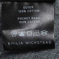 Emilia Wickstead Navy Denim Flared Shorts M