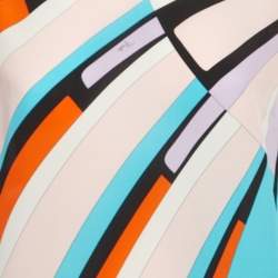 Emilio Pucci Multicolor Printed Silk Top S