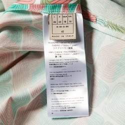 Emilio Pucci Multicolor Printed Cotton Maxi Dress L