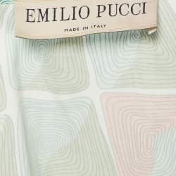 Emilio Pucci Multicolor Printed Cotton Maxi Dress L