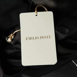 Emilio Pucci Black Crepe Double Breasted Pant Suit L