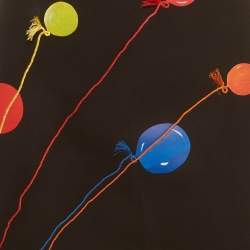 Pre Owned Emilio Pucci Black Printed Cotton Cutout Halter Neck Dress S