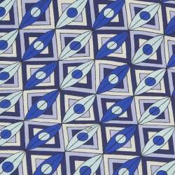 مملوكة مسبقًا Emilio Pucci Blue Printed Cotton Tie-Up Crop Top S