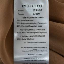 Pre Owned Emilio Pucci Black Embellished Lace Mini Dress M