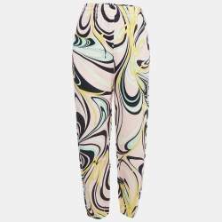 Emilio Pucci Multicolor Onde Print Cotton Track Pants L