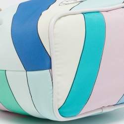 Emilio Pucci Multicolor Iride Print Nylon Yummy Bucket Bag