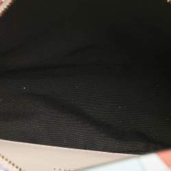 Pre Owned Emilio Pucci Pink/Multicolor Leather Capri Tote