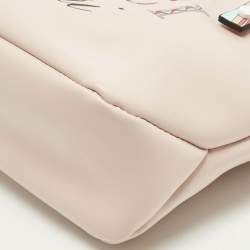 Pre Owned Emilio Pucci Pink/Multicolor Leather Capri Tote