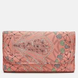 Pre Owned Emilio Pucci Multicolor Printed Fabric Flap Pouch 