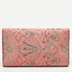 Pre Owned حقيبة قماش رفراف مطبوعة متعددة الألوان إيميليو بوتشي