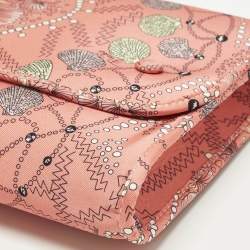 Pre Owned حقيبة قماش رفراف مطبوعة متعددة الألوان إيميليو  بوتشي