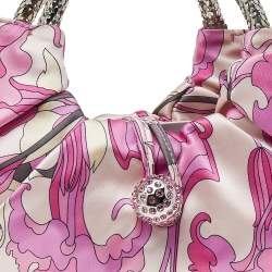 Pre Owned Emilio Pucci Pink Fabric Hobo