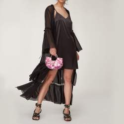 Pre Owned Emilio Pucci Pink Fabric Hobo