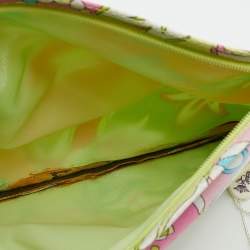 Emilio Pucci Multicolor Floral Print Zip Pouch