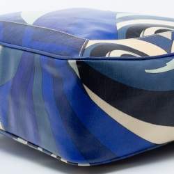 Emilio Pucci Multicolor Printed Coated Canvas Tote